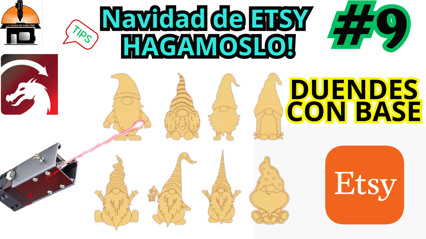 VECTOR DUENDES DE NAVIDAD 2 TECNICAS