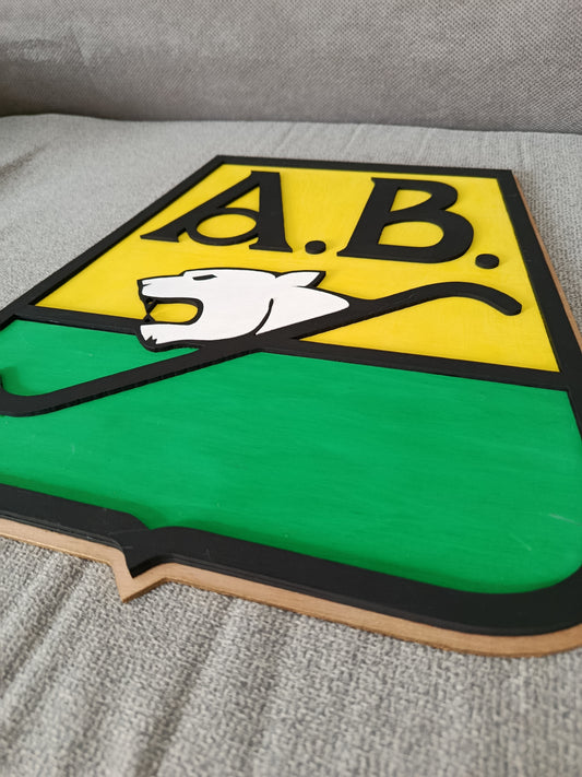 VECTOR DEL ESCUDO EN CAPAS DEL CLUB ATLÉTICO BUCARAMANGA - SVG - AI - LIGHTBURN - DXF