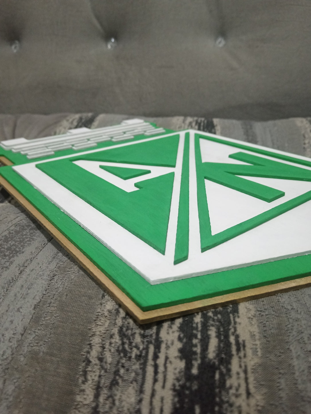 VECTOR DEL ESCUDO EN CAPAS DE ATLÉTICO NACIONAL - CORTE LÁSER - SVG - AI- DXF - LIGHTBURN