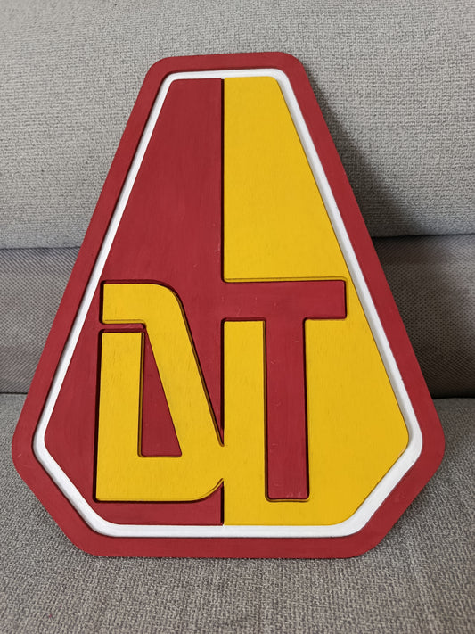 VECTOR EN CAPAS DEL ESCUDO DEL DEPORTES TOLIMA FC - CORTE LÁSER - SVG - AI - DXF - LIGHTBURN