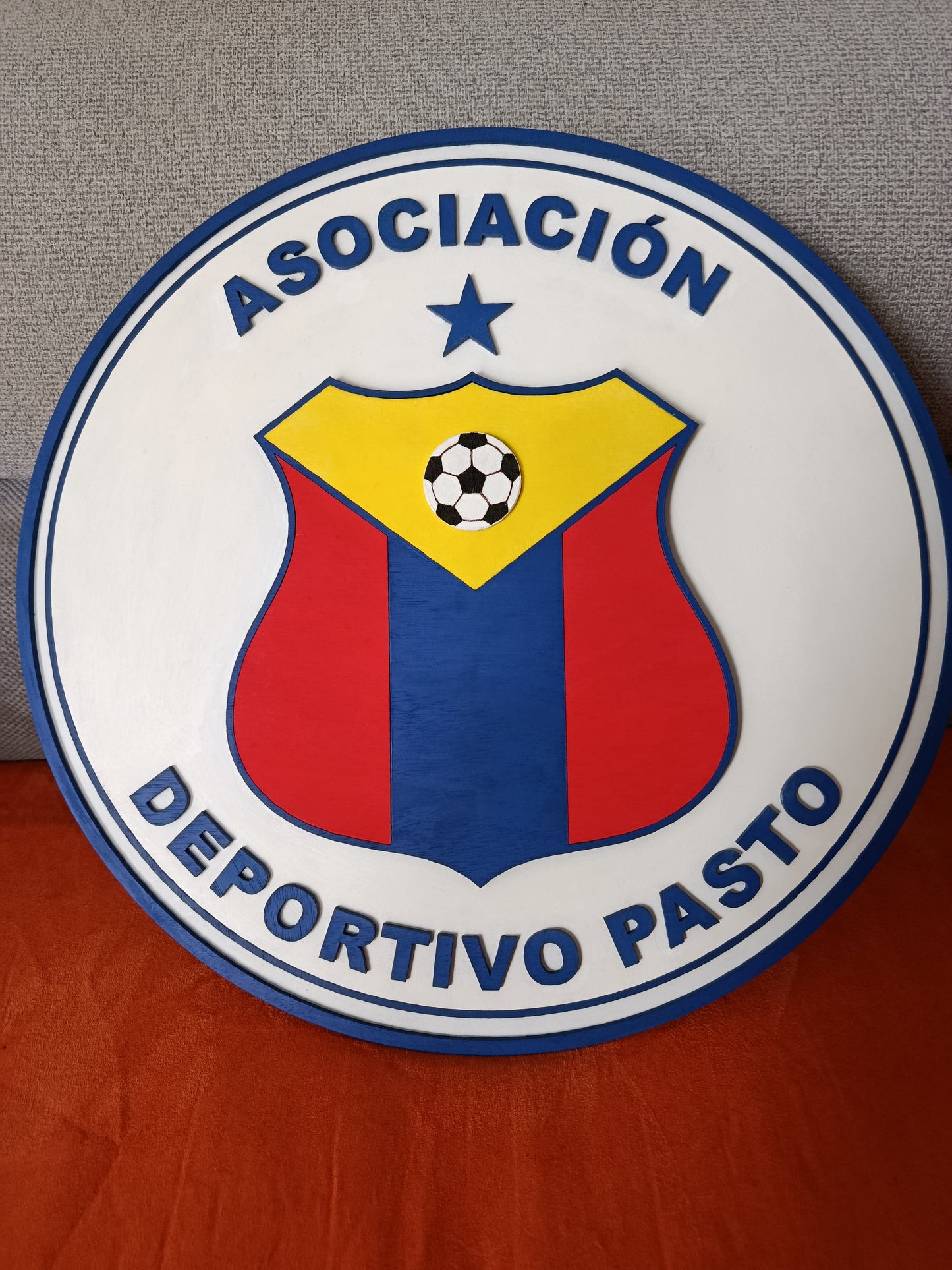 VECTOR EN CAPAS DEL ESCUDO DEL DEPORTIVO PASTO - CORTE LASER - SVG - AI - DXF - LIGHTBURN