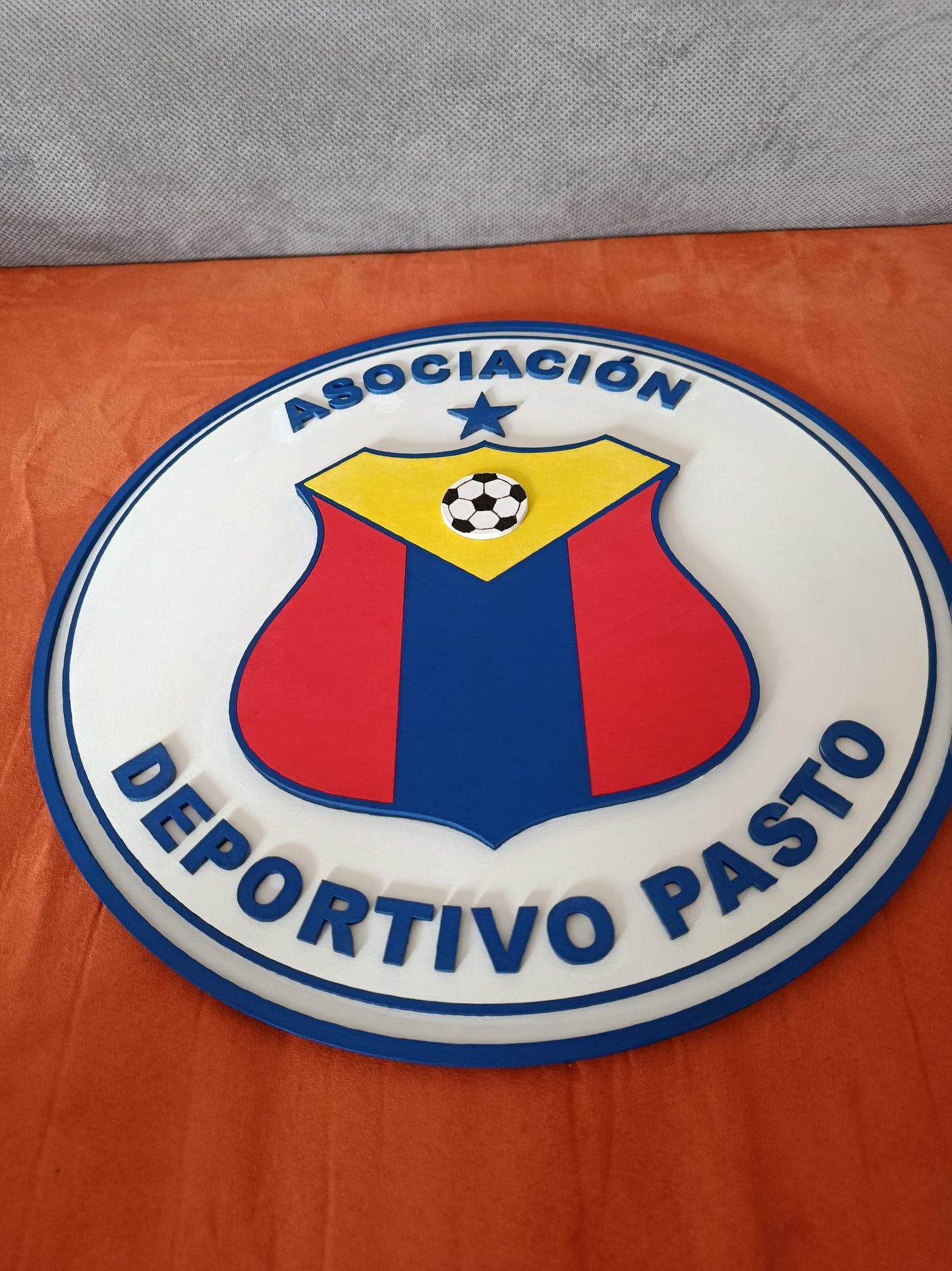 VECTOR EN CAPAS DEL ESCUDO DEL DEPORTIVO PASTO - CORTE LASER - SVG - AI - DXF - LIGHTBURN