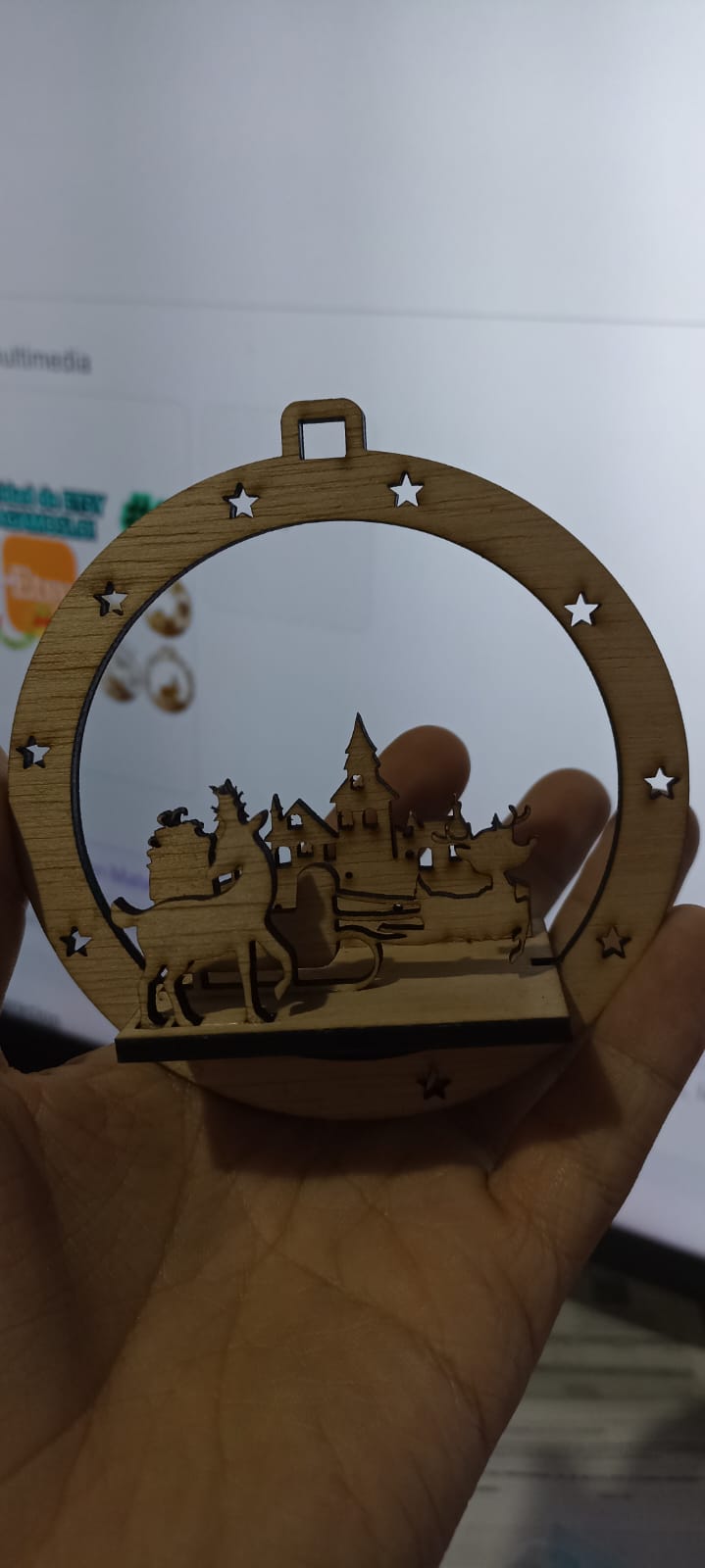 VECTOR Bolita de navidad 3D