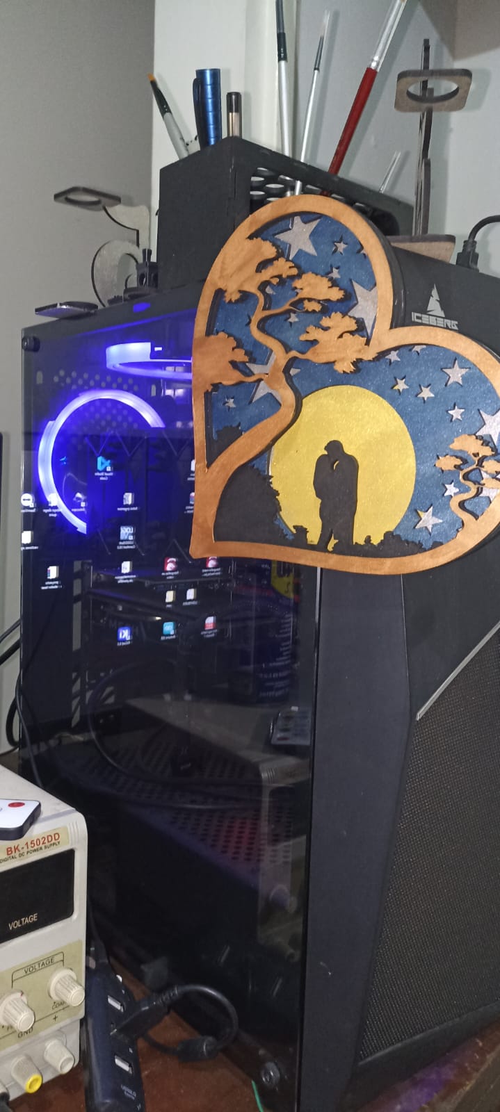 VECTOR Souvenir multicapa san valentin