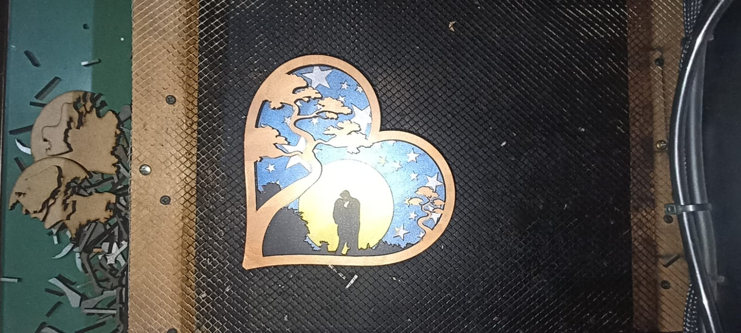 VECTOR Souvenir multicapa san valentin